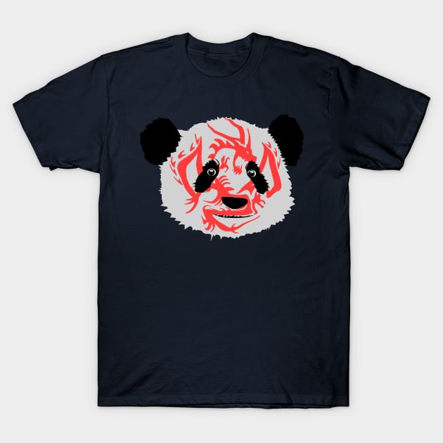 The Panda With The Dragon Tattoo T-Shirt by AwePup